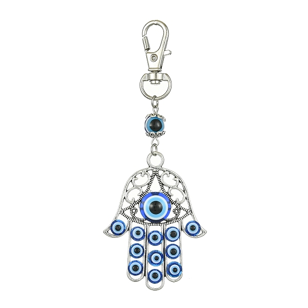 PandaHall Alloy with Resin Evil Eye Pendant Decoration, with Alloy Swivel Lobster Claw Clasps, Hamsa Hand, 103mm Alloy Hamsa Hand
PandaHall Alloy with Resin Evil Eye Pendant Decoration, with Alloy Swivel Lobster Claw Clasps, Hamsa Hand, 103mm Alloy Hamsa Hand