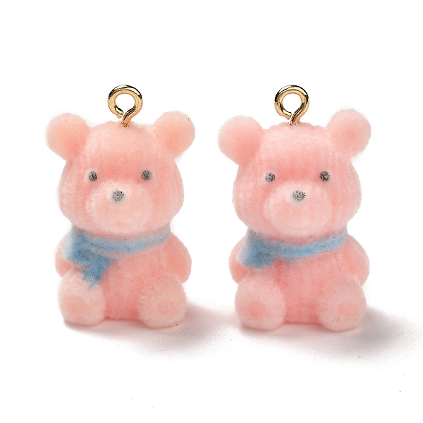 PandaHall Flocky Resin Pendants, with Alloy Findings, Bear, Misty Rose, 26x17x16mm, Hole: 2mm, 10pcs/box Resin Bear
PandaHall Flocky Resin Pendants, with Alloy Findings, Bear, Misty Rose, 26x17x16mm, Hole: 2mm, 10pcs/box Resin Bear