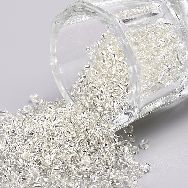 PandaHall 12/0 Glass Seed Beads, Silver Lined Round Hole, Round, White, 12/0, 2mm, Hole: 1mm, about 3333pcs/50g, 50g/bag, 18bags/2pounds...
PandaHall 12/0 Glass Seed Beads, Silver Lined Round Hole, Round, White, 12/0, 2mm, Hole: 1mm, about 3333pcs/50g, 50g/bag, 18bags/2pounds...