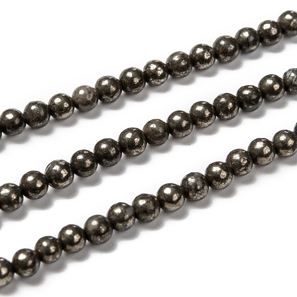 PandaHall Natural Pyrite Beads Strands, Round, 4mm, Hole: 0.5mm, about 100pcs/strand, 15.74 inch Pyrite Round Yellow
PandaHall Natural Pyrite Beads Strands, Round, 4mm, Hole: 0.5mm, about 100pcs/strand, 15.74 inch Pyrite Round Yellow