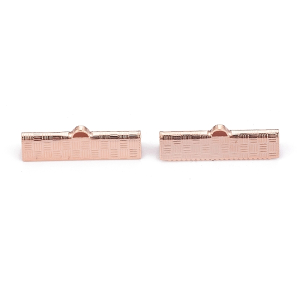 PandaHall 304 Stainless Steel Ribbon Crimp Ends, Rose Gold, 7x25x5.5mm, Hole: 1.4x0.5mm 304 Stainless Steel
PandaHall 304 Stainless Steel Ribbon Crimp Ends, Rose Gold, 7x25x5.5mm, Hole: 1.4x0.5mm 304 Stainless Steel