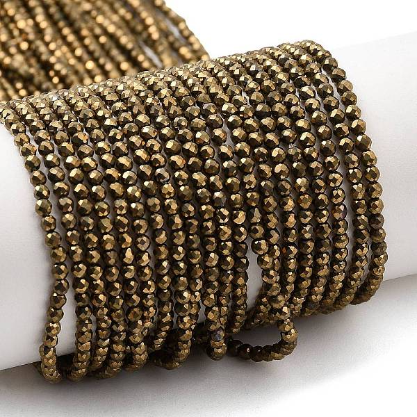 PandaHall Electroplate Glass Beads Strands, Full Plated, Faceted Round, Light Gold Plated, 2mm, Hole: 0.7mm, about 184~187pcs/strand...
PandaHall Electroplate Glass Beads Strands, Full Plated, Faceted Round, Light Gold Plated, 2mm, Hole: 0.7mm, about 184~187pcs/strand...