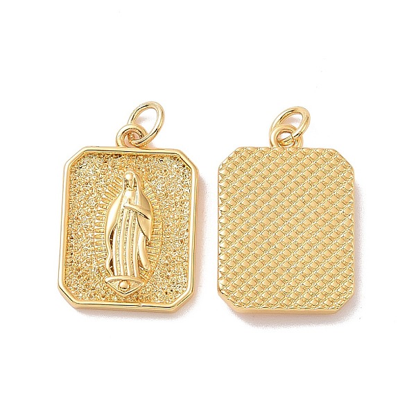PandaHall Brass Pendants, with Jump Ring, Long-Lasting Plated, Cadmium Free & Lead Free, Rectangle with Saint, Real 18K Gold Plated...
PandaHall Brass Pendants, with Jump Ring, Long-Lasting Plated, Cadmium Free & Lead Free, Rectangle with Saint, Real 18K Gold Plated...