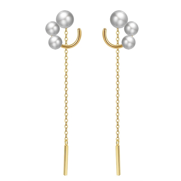 PandaHall Natural Pearl Ear Studs for Women, 925 Sterling Silver Tassel Earrings with S925 Stamp, Real 14K Gold Plated, 60mm Pearl Others..., White
PandaHall Natural Pearl Ear Studs for Women, 925 Sterling Silver Tassel Earrings with S925 Stamp, Real 14K Gold Plated, 60mm Pearl Others..., White