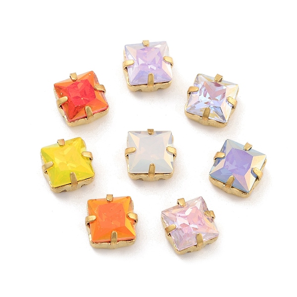 PandaHall Square Opal Sew On Rhinestones, Multi-Strand Links, K9 Glass Rhinestone with Brass Prong Settings, Mixed Color, Golden, 9x9x5.5mm..., Multicolor
PandaHall Square Opal Sew On Rhinestones, Multi-Strand Links, K9 Glass Rhinestone with Brass Prong Settings, Mixed Color, Golden, 9x9x5.5mm..., Multicolor
