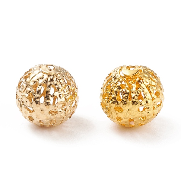 PandaHall Brass Vintage Filigree Beads, Flower Carved, Round, Golden, 10mm, Hole: 1mm Brass Round
PandaHall Brass Vintage Filigree Beads, Flower Carved, Round, Golden, 10mm, Hole: 1mm Brass Round