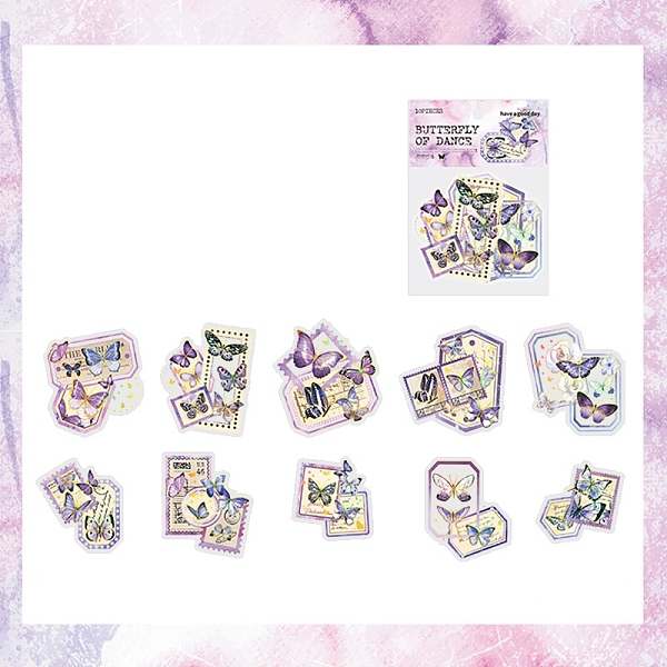 PandaHall 10Pcs 10 Styles Hot Stamping Butterfly Waterproof PET Stickers, Self-adhesion, for DIY Scrapbooking, Dark Orchid, Packing...
PandaHall 10Pcs 10 Styles Hot Stamping Butterfly Waterproof PET Stickers, Self-adhesion, for DIY Scrapbooking, Dark Orchid, Packing...
