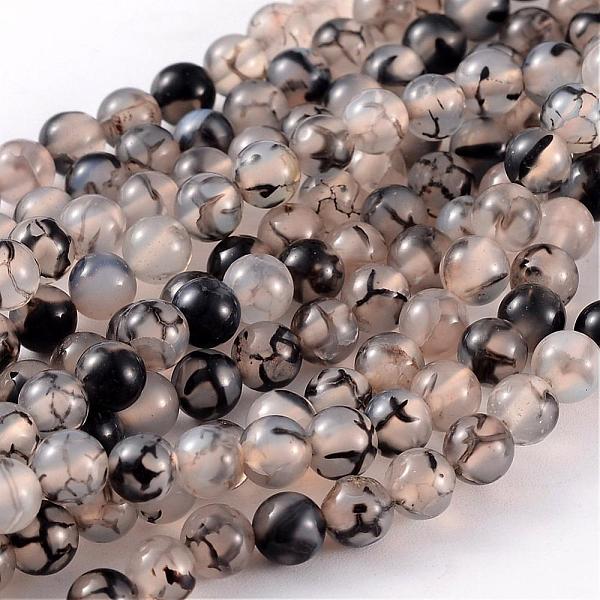 PandaHall Natural Dragon Veins Agate Beads, Dyed, Dragon Veins Beads, Dyed, Round, Gray, Size: about 6mm in diameter, hole: 1mm...
PandaHall Natural Dragon Veins Agate Beads, Dyed, Dragon Veins Beads, Dyed, Round, Gray, Size: about 6mm in diameter, hole: 1mm...