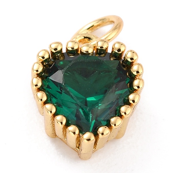 PandaHall Real 18K Gold Plated Brass Inlaid Cubic Zirconia Charms, with Jump Ring, Long-Lasting Plated, Heart, Green, 8.5x7x4mm, Jump Ring...
PandaHall Real 18K Gold Plated Brass Inlaid Cubic Zirconia Charms, with Jump Ring, Long-Lasting Plated, Heart, Green, 8.5x7x4mm, Jump Ring...