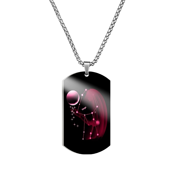 PandaHall Stainless Steel Constellation Tag Pendant Necklace with Box Chains, Virgo, 23.62 inch(60cm) Stainless Steel Virgo
PandaHall Stainless Steel Constellation Tag Pendant Necklace with Box Chains, Virgo, 23.62 inch(60cm) Stainless Steel Virgo