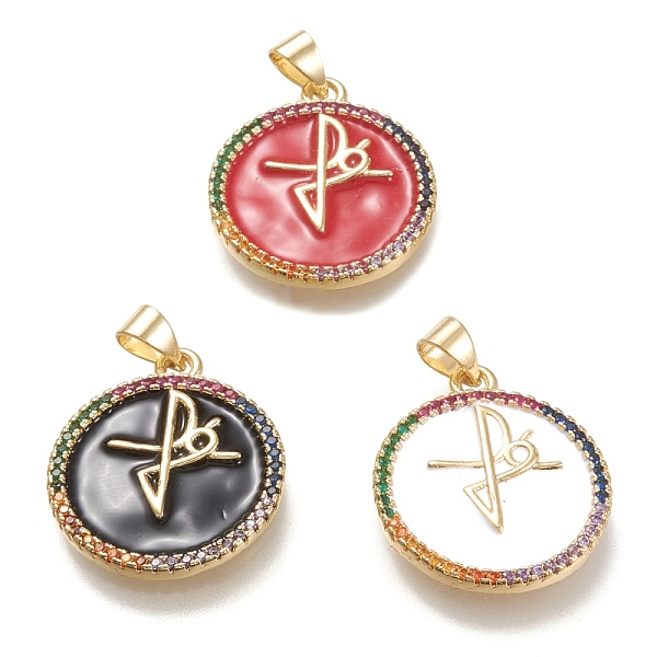 PandaHall Brass Micro Pave Cubic Zirconia Pendants, with Enamel, Real 18K Gold Plated, Flat Round with Faith Cross, Mixed Color, 23x20x2mm..., Multicolor
PandaHall Brass Micro Pave Cubic Zirconia Pendants, with Enamel, Real 18K Gold Plated, Flat Round with Faith Cross, Mixed Color, 23x20x2mm..., Multicolor