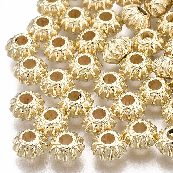PandaHall CCB Plastic Beads, Corrugated Rondelle, Light Gold, 7.5x4.5mm, Hole: 2.5mm Plastic Rondelle
PandaHall CCB Plastic Beads, Corrugated Rondelle, Light Gold, 7.5x4.5mm, Hole: 2.5mm Plastic Rondelle