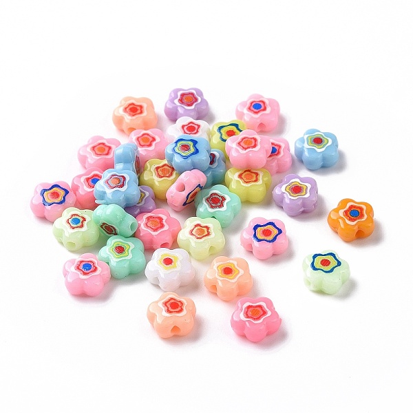 PandaHall Printed Opaque Acrylic Beads, Flower, Mixed Color, 9.5x9.5x4.5mm, Hole: 1.8mm Acrylic Flower Multicolor
PandaHall Printed Opaque Acrylic Beads, Flower, Mixed Color, 9.5x9.5x4.5mm, Hole: 1.8mm Acrylic Flower Multicolor