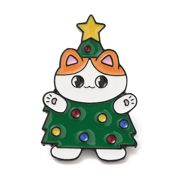 PandaHall Cat Enamel Pins, Electrophoresis Black Plated Alloy Brooch, Christmas Tree, 34x22x1.5mm Alloy+Enamel Christmas Tree Green
PandaHall Cat Enamel Pins, Electrophoresis Black Plated Alloy Brooch, Christmas Tree, 34x22x1.5mm Alloy+Enamel Christmas Tree Green