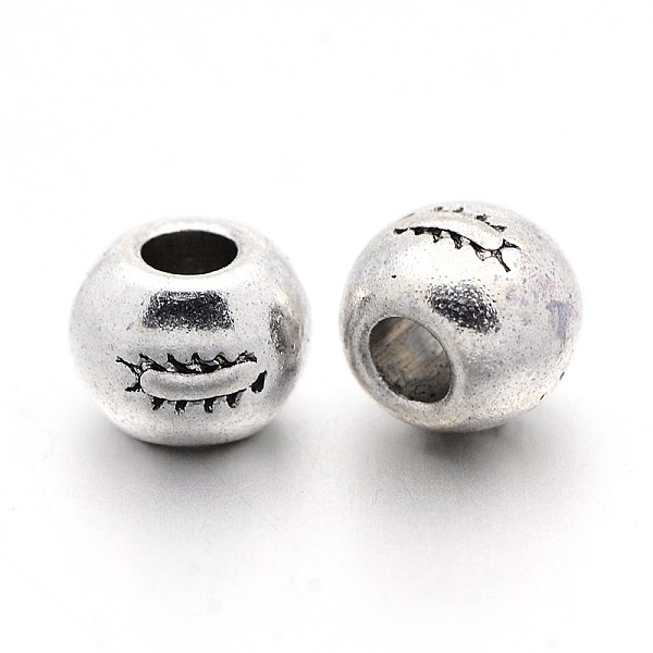 PandaHall Tibetan Style Alloy Beads, Cadmium Free & Nickel Free & Lead Free, Round, Antique Silver, about 7mm in diameter, hole: 3mm Alloy...
PandaHall Tibetan Style Alloy Beads, Cadmium Free & Nickel Free & Lead Free, Round, Antique Silver, about 7mm in diameter, hole: 3mm Alloy...