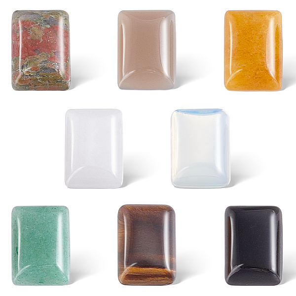 PandaHall ARRICRAFT 32Pcs 8 Styles Natural & Synthetic Mixed Gemstone Cabochons, Rectangle, 14x10x5.5mm, 4pcs/style Mixed Stone Rectangle
PandaHall ARRICRAFT 32Pcs 8 Styles Natural & Synthetic Mixed Gemstone Cabochons, Rectangle, 14x10x5.5mm, 4pcs/style Mixed Stone Rectangle