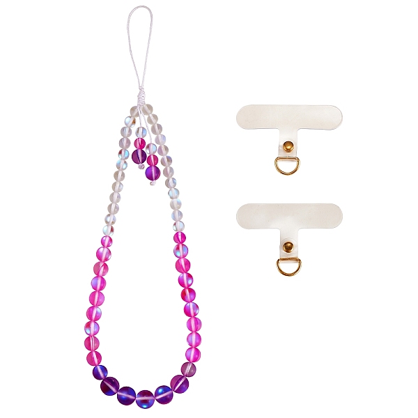 PandaHall Round Synthetic Moonstone Beaded Mobile Straps, Nylon Cord with TPU Mobile Phone Lanyard Patch Mobile Accessories Decor, Colorful...
PandaHall Round Synthetic Moonstone Beaded Mobile Straps, Nylon Cord with TPU Mobile Phone Lanyard Patch Mobile Accessories Decor, Colorful...
