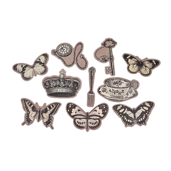 PandaHall 20Pcs 10 Styles Paper Self-Adhesive Stickers, for Party Decorative Presents, Butterfly, Black, 36~58x11~61x0.1mm, 2pcs/style Paper...
PandaHall 20Pcs 10 Styles Paper Self-Adhesive Stickers, for Party Decorative Presents, Butterfly, Black, 36~58x11~61x0.1mm, 2pcs/style Paper...