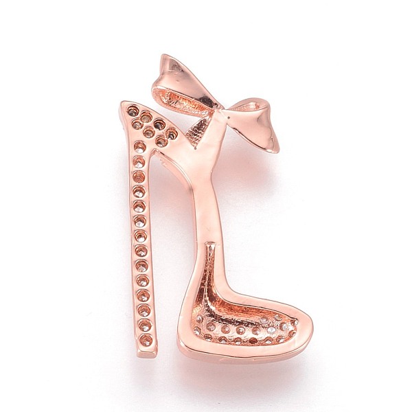 PandaHall Brass Micro Pave Cubic Zirconia Stilettos Pendants, Long-Lasting Plated, High-heeled Shoes, Clear, Rose Gold, 24x13x3mm, Hole...
PandaHall Brass Micro Pave Cubic Zirconia Stilettos Pendants, Long-Lasting Plated, High-heeled Shoes, Clear, Rose Gold, 24x13x3mm, Hole...