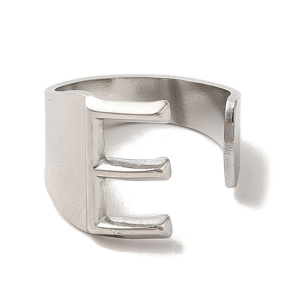 PandaHall 201 Stainless Steel Finger Rings, Letter E, Inner Diameter: 18mm 201 Stainless Steel Letter E
PandaHall 201 Stainless Steel Finger Rings, Letter E, Inner Diameter: 18mm 201 Stainless Steel Letter E