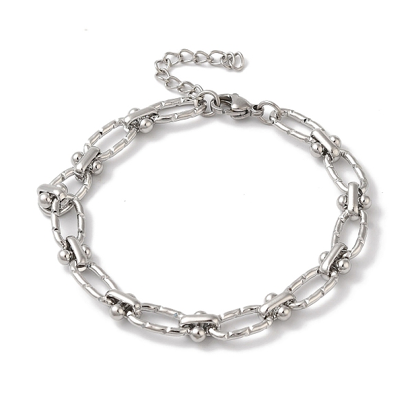 PandaHall 304 Stainless Steel Textured Oval Link Chain Bracelets for Women, Stainless Steel Color, 6-3/4 inch(17cm) 304 Stainless Steel Oval
PandaHall 304 Stainless Steel Textured Oval Link Chain Bracelets for Women, Stainless Steel Color, 6-3/4 inch(17cm) 304 Stainless Steel Oval