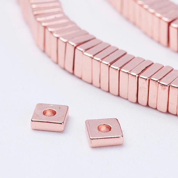 PandaHall Electroplate Non-Magnetic Synthetic Hematite Beads Strands, Square Heishi Beads, Rose Gold Plated, 3x3x1mm, Hole: 0.5mm, about...
PandaHall Electroplate Non-Magnetic Synthetic Hematite Beads Strands, Square Heishi Beads, Rose Gold Plated, 3x3x1mm, Hole: 0.5mm, about...