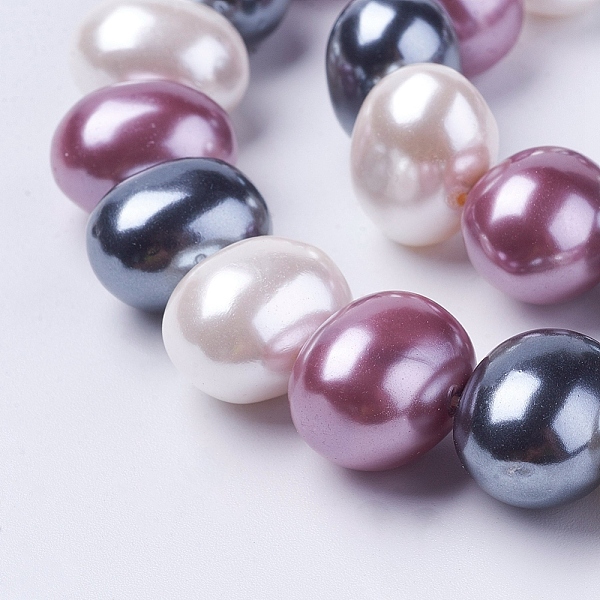 PandaHall Shell Pearl Beads Strands, Oval, Colorful, 12~13x15~16x12mm, Hole: 1mm, about 30pcs/strand, 15.5 inch Shell Pearl Oval
PandaHall Shell Pearl Beads Strands, Oval, Colorful, 12~13x15~16x12mm, Hole: 1mm, about 30pcs/strand, 15.5 inch Shell Pearl Oval