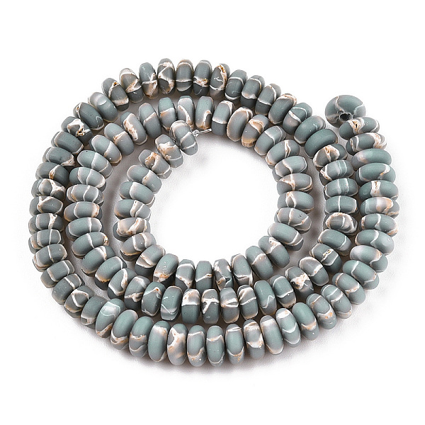PandaHall Handmade Polyester Clay Beads Strand, with Gold Foil, Flat Round, Light Grey, 7~8x3mm, Hole: 1.6mm, about 106~111pcs/strand...
PandaHall Handmade Polyester Clay Beads Strand, with Gold Foil, Flat Round, Light Grey, 7~8x3mm, Hole: 1.6mm, about 106~111pcs/strand...