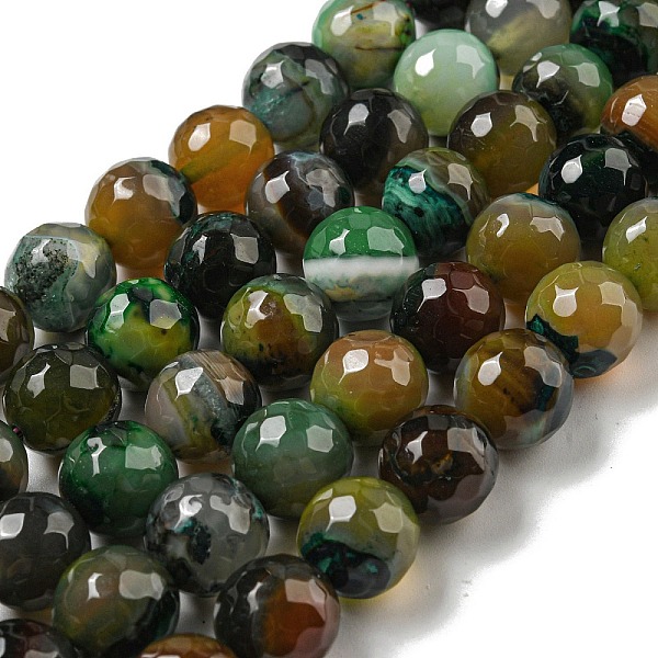 PandaHall Faceted Natural Banded Agate Beads Strands, Round, Dyed & Heated, Green, 12mm, Hole: 1.6mm, about 31pcs/strand, 14.76''(37.5cm)...
PandaHall Faceted Natural Banded Agate Beads Strands, Round, Dyed & Heated, Green, 12mm, Hole: 1.6mm, about 31pcs/strand, 14.76''(37.5cm)...