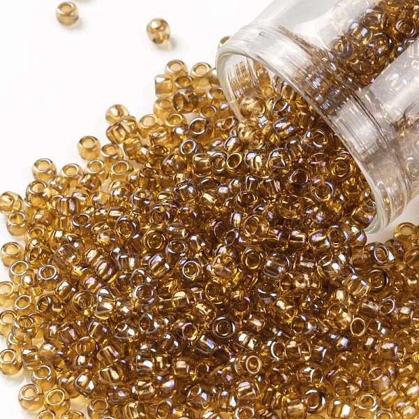 PandaHall TOHO Round Seed Beads, Japanese Seed Beads, (1815) Transparent Rainbow Topaz, 8/0, 3mm, Hole: 1mm, about 220pcs/10g Glass Brown
PandaHall TOHO Round Seed Beads, Japanese Seed Beads, (1815) Transparent Rainbow Topaz, 8/0, 3mm, Hole: 1mm, about 220pcs/10g Glass Brown