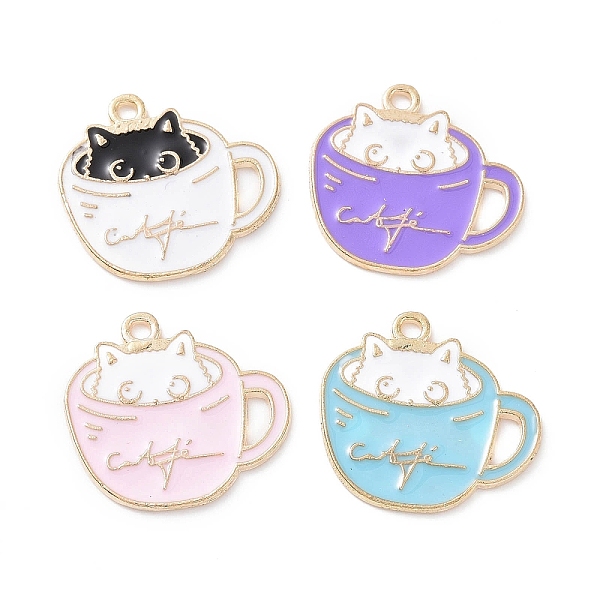 PandaHall Alloy Enamel Pendants, Light Gold, Cup with Cat Charm, Mixed Color, 18.5x20x1mm, Hole: 1.5mm Alloy+Enamel Cat Shape Multicolor
PandaHall Alloy Enamel Pendants, Light Gold, Cup with Cat Charm, Mixed Color, 18.5x20x1mm, Hole: 1.5mm Alloy+Enamel Cat Shape Multicolor