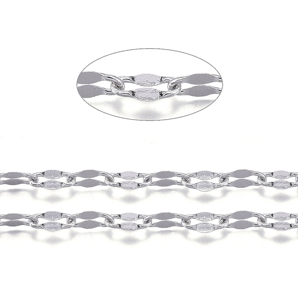 PandaHall 304 Stainless Steel Dapped Chains, Link Chains, Soldered, with Spool, Stainless Steel Color, 3x1.5x0.2mm 304 Stainless Steel
PandaHall 304 Stainless Steel Dapped Chains, Link Chains, Soldered, with Spool, Stainless Steel Color, 3x1.5x0.2mm 304 Stainless Steel