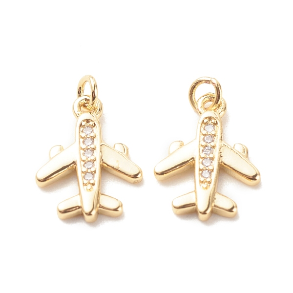PandaHall Brass Micro Pave Clear Cubic Zirconia Pendants, with Jump Ring, Cadmium Free & Lead Free, Airplane, Real 18K Gold Plated...
PandaHall Brass Micro Pave Clear Cubic Zirconia Pendants, with Jump Ring, Cadmium Free & Lead Free, Airplane, Real 18K Gold Plated...