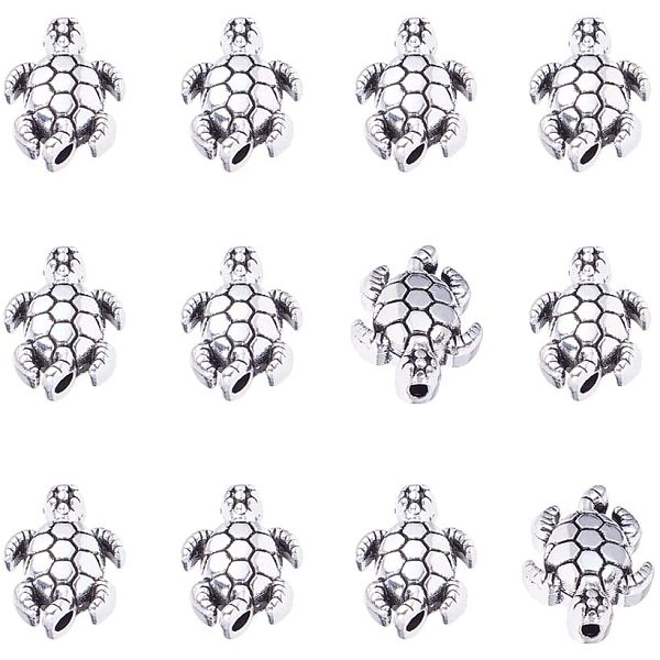PandaHall 100pcs Tortoise Spacer Beads Tibetan Alloy Antique Silver Animal Metal Beads Charms for Bracelet Jewelry Making, 12.5x9mm Alloy...
PandaHall 100pcs Tortoise Spacer Beads Tibetan Alloy Antique Silver Animal Metal Beads Charms for Bracelet Jewelry Making, 12.5x9mm Alloy...