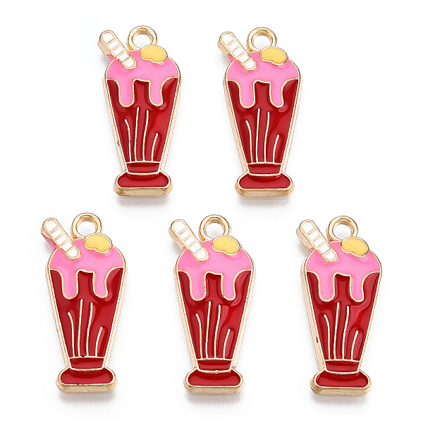 PandaHall Alloy Enamel Pendants, Ice Cream Charm, Golden, FireBrick, 23.5x11x2.5mm, Hole: 2mm Alloy+Enamel Food Red
PandaHall Alloy Enamel Pendants, Ice Cream Charm, Golden, FireBrick, 23.5x11x2.5mm, Hole: 2mm Alloy+Enamel Food Red