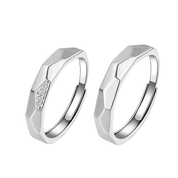 PandaHall S925 Silver Couple Rings Simple Anniversary Gift Adjustable Size Sterling Silver
PandaHall S925 Silver Couple Rings Simple Anniversary Gift Adjustable Size Sterling Silver