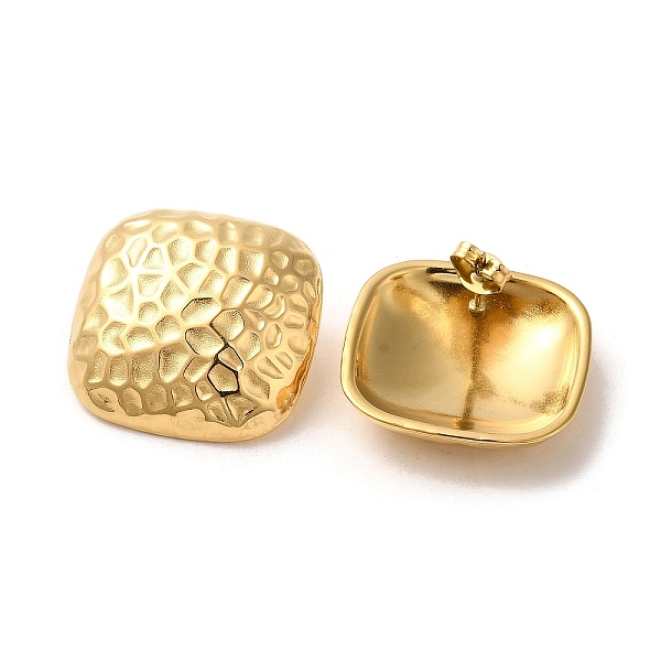 PandaHall Ion Plating(IP) 304 Stainless Steel Stud Earrings, Textured Square, Golden, 25x25mm 304 Stainless Steel Square
PandaHall Ion Plating(IP) 304 Stainless Steel Stud Earrings, Textured Square, Golden, 25x25mm 304 Stainless Steel Square