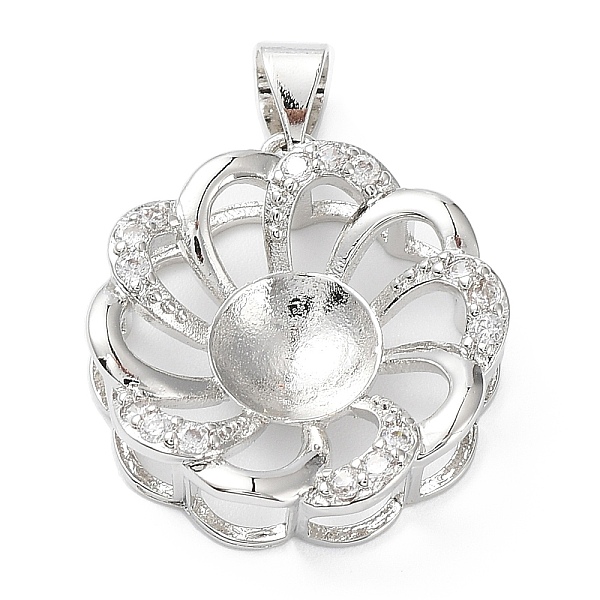 PandaHall Platinum Plated Brass Pendant Cabochon Settings, Pearl Basket Pendant Prongs Mounting Settings with Crystal Rhinestone, Flower..., Clear
PandaHall Platinum Plated Brass Pendant Cabochon Settings, Pearl Basket Pendant Prongs Mounting Settings with Crystal Rhinestone, Flower..., Clear