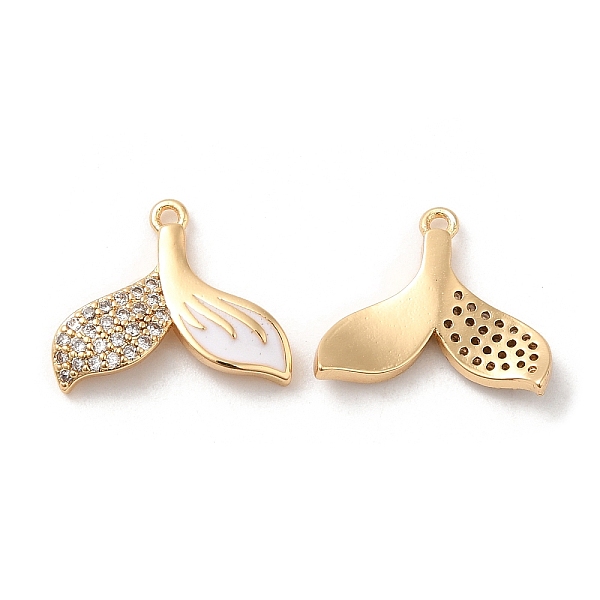 PandaHall Brass with Clear Cubic Zirconia Enamel Charms, Fishtail, Real 18K Gold Plated, 12.5x15x2mm, Hole: 1mm Brass+Cubic Zirconia+Enamel...
PandaHall Brass with Clear Cubic Zirconia Enamel Charms, Fishtail, Real 18K Gold Plated, 12.5x15x2mm, Hole: 1mm Brass+Cubic Zirconia+Enamel...