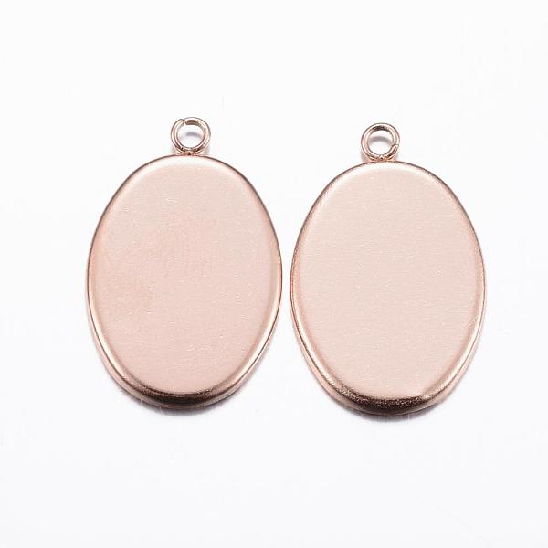 PandaHall Ion Plating(IP) 304 Stainless Steel Pendant Cabochon Settings, Plain Edge Bezel Cups, Oval, Rose Gold, Tray: 18x13mm, 22x14x1.5mm...
PandaHall Ion Plating(IP) 304 Stainless Steel Pendant Cabochon Settings, Plain Edge Bezel Cups, Oval, Rose Gold, Tray: 18x13mm, 22x14x1.5mm...