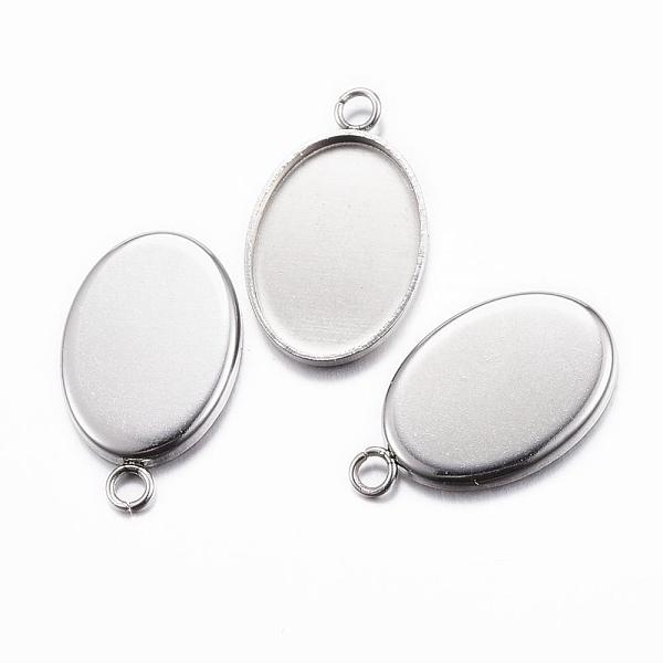 PandaHall 304 Stainless Steel Pendant Cabochon Settings, Plain Edge Bezel Cups, Oval, Stainless Steel Color, Tray: 14x10mm, 17.5x11x1.5mm...
PandaHall 304 Stainless Steel Pendant Cabochon Settings, Plain Edge Bezel Cups, Oval, Stainless Steel Color, Tray: 14x10mm, 17.5x11x1.5mm...