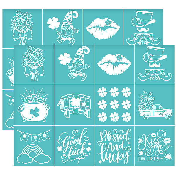 PandaHall Self-Adhesive Silk Screen Printing Stencil, for Painting on Wood, DIY Decoration T-Shirt Fabric, Turquoise, Mixed Shapes...
PandaHall Self-Adhesive Silk Screen Printing Stencil, for Painting on Wood, DIY Decoration T-Shirt Fabric, Turquoise, Mixed Shapes...