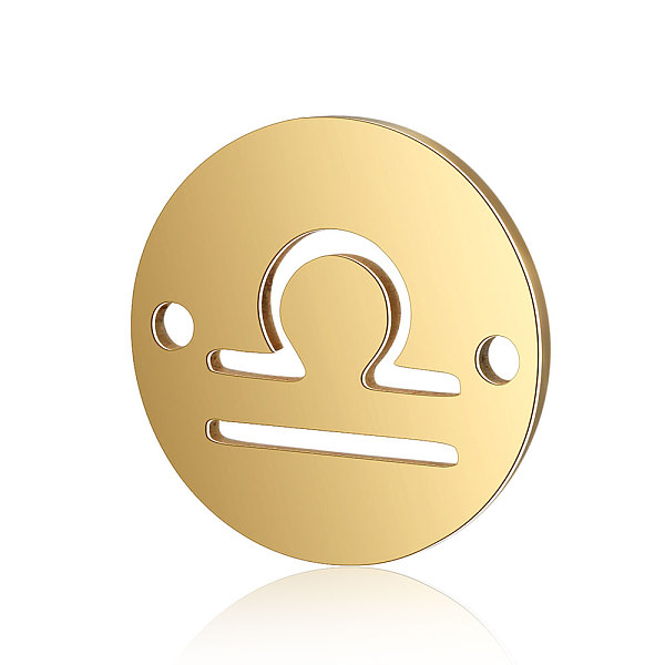 PandaHall Titanium Steel Links connectors, Flat Round with Constellation, Golden, Libra, 12x0.8mm, Hole: 0.8mm Titanium Steel Libra
PandaHall Titanium Steel Links connectors, Flat Round with Constellation, Golden, Libra, 12x0.8mm, Hole: 0.8mm Titanium Steel Libra
