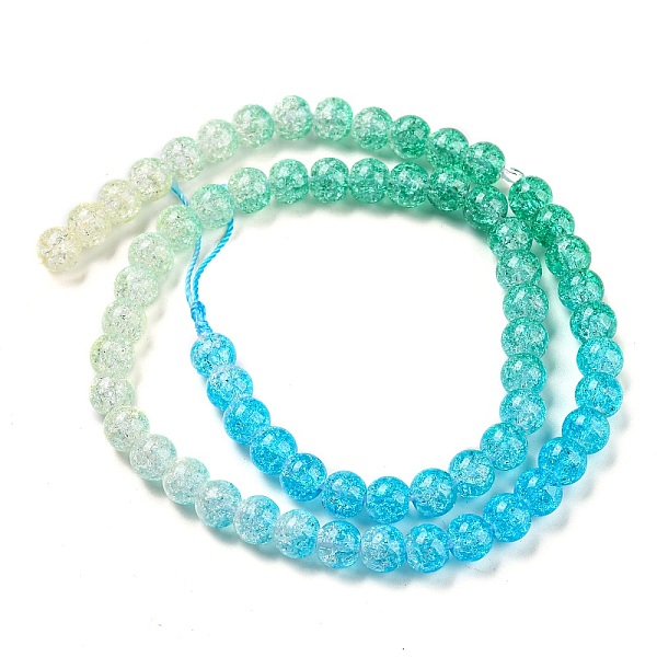 PandaHall Spray Painted Crackle Glass Beads Strands, Gradient Color, Segmented Multi-color Beads, Round, Dodger Blue, 6mm, Hole: 1mm, about...
PandaHall Spray Painted Crackle Glass Beads Strands, Gradient Color, Segmented Multi-color Beads, Round, Dodger Blue, 6mm, Hole: 1mm, about...