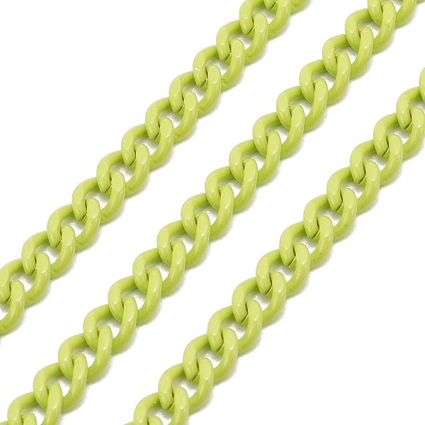 PandaHall Spray Painted Brass Curb Chain, Twisted Chain, with Spool, Unwelded, Green Yellow, 6x5x2mm, 32.8 Feet(10m)/roll Brass
PandaHall Spray Painted Brass Curb Chain, Twisted Chain, with Spool, Unwelded, Green Yellow, 6x5x2mm, 32.8 Feet(10m)/roll Brass