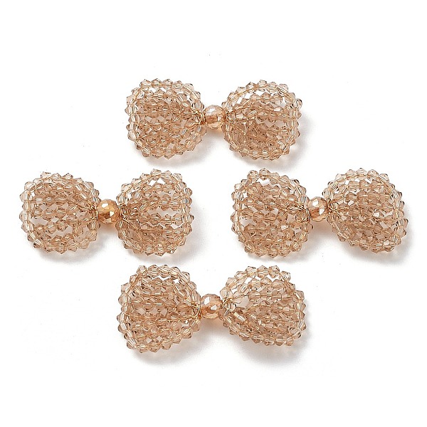 PandaHall Copper Wire Wrapped Glass Beaded Bowknot Cabochons, Camel, 24x41x5.5mm Glass Bowknot Brown
PandaHall Copper Wire Wrapped Glass Beaded Bowknot Cabochons, Camel, 24x41x5.5mm Glass Bowknot Brown