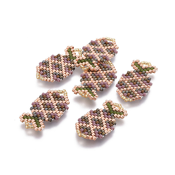 PandaHall MIYUKI & TOHO Handmade Japanese Seed Beads Pendants, Loom Pattern, Pineapple, Colorful, 26~26.5x15x2mm, Hole: 2x3mm Glass Fruit
PandaHall MIYUKI & TOHO Handmade Japanese Seed Beads Pendants, Loom Pattern, Pineapple, Colorful, 26~26.5x15x2mm, Hole: 2x3mm Glass Fruit