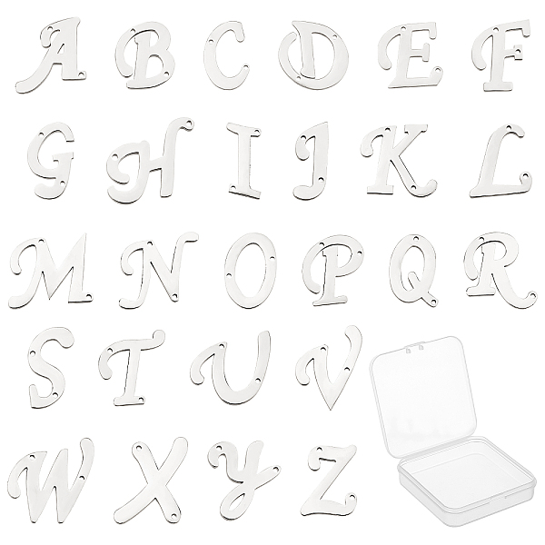 PandaHall SUNNYCLUE 1 Box 26Pcs Alphabet Stainless Steel Links Connectors Alloy Charms Letter A-Z Pendants Charm 2 Hole Jewellery...
PandaHall SUNNYCLUE 1 Box 26Pcs Alphabet Stainless Steel Links Connectors Alloy Charms Letter A-Z Pendants Charm 2 Hole Jewellery...