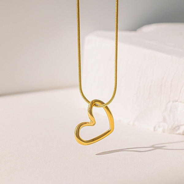 PandaHall 304 Stainless Steel Pendant Necklaces, Snake Chains, Heart, Golden, 15.98 inch(40.6cm) 304 Stainless Steel Heart
PandaHall 304 Stainless Steel Pendant Necklaces, Snake Chains, Heart, Golden, 15.98 inch(40.6cm) 304 Stainless Steel Heart