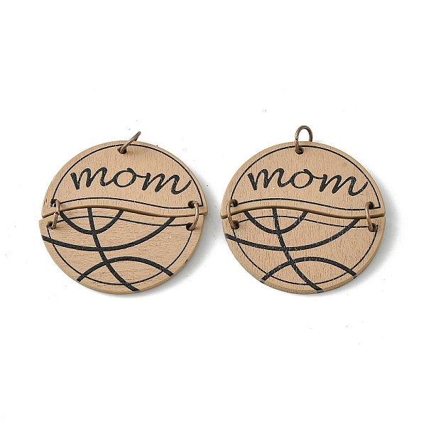 PandaHall Poplar Wood Pendants, with Iron Jump Ring, Basketball, 39x2mm, Hole: 5mm Wood Basketball Orange
PandaHall Poplar Wood Pendants, with Iron Jump Ring, Basketball, 39x2mm, Hole: 5mm Wood Basketball Orange